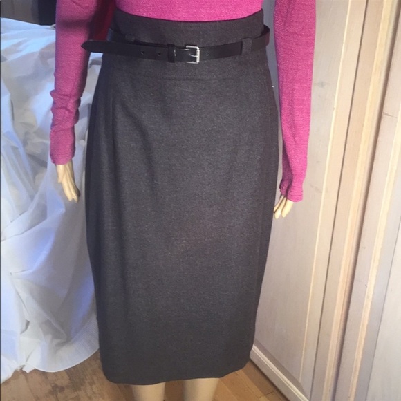 Burberry Gray Wool Skirt size 12